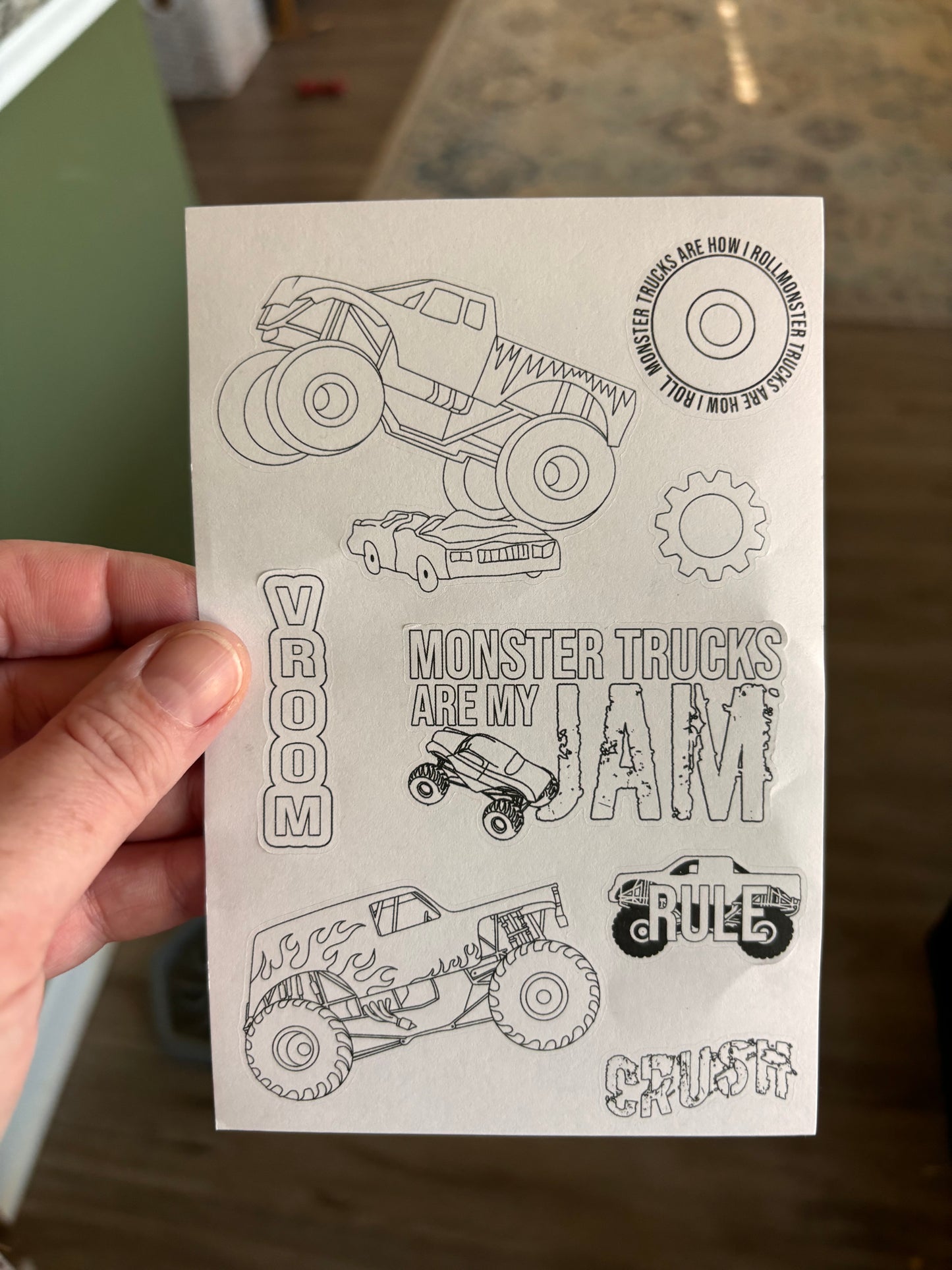 Color Me Sticker Sheets