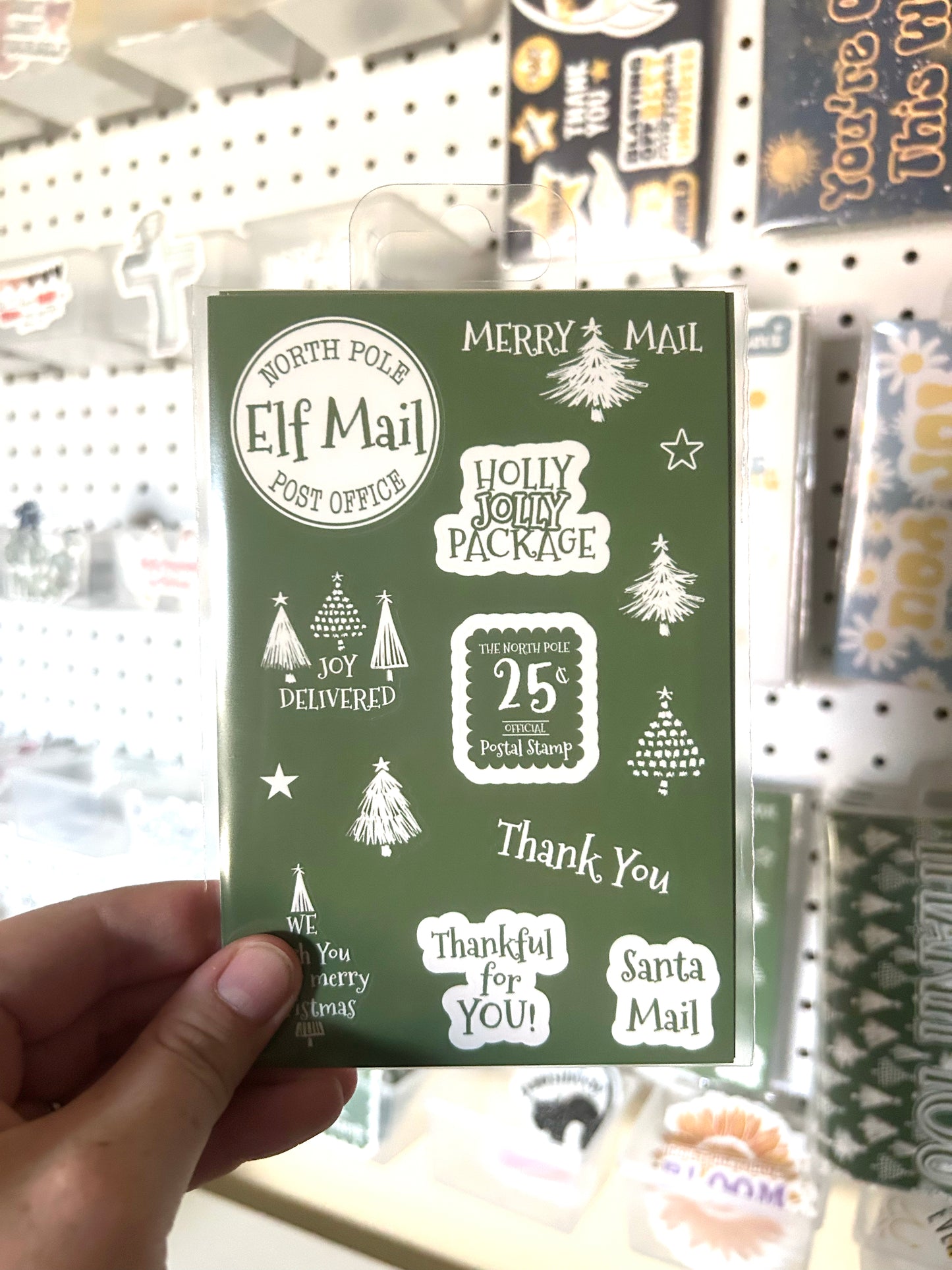 4x6 Christmas Thank You Sticker Sheets