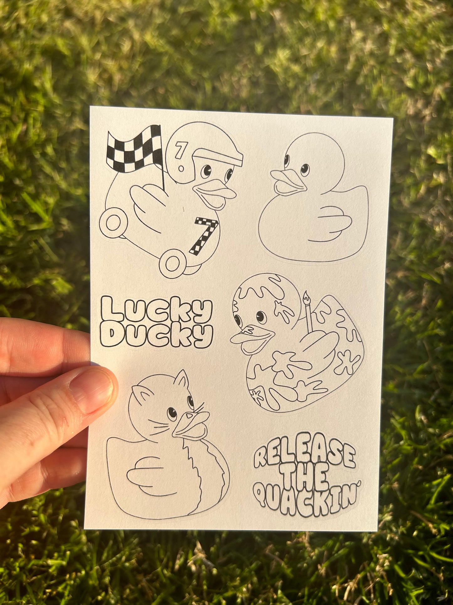 Color Me Sticker Sheets
