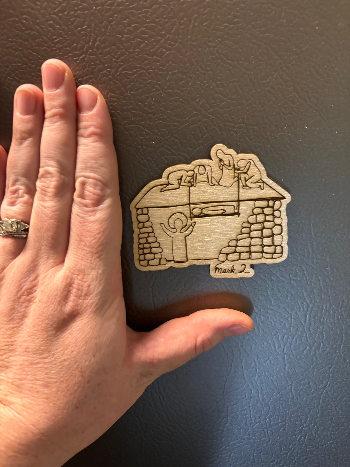 Mark 2 Wooden Magnet