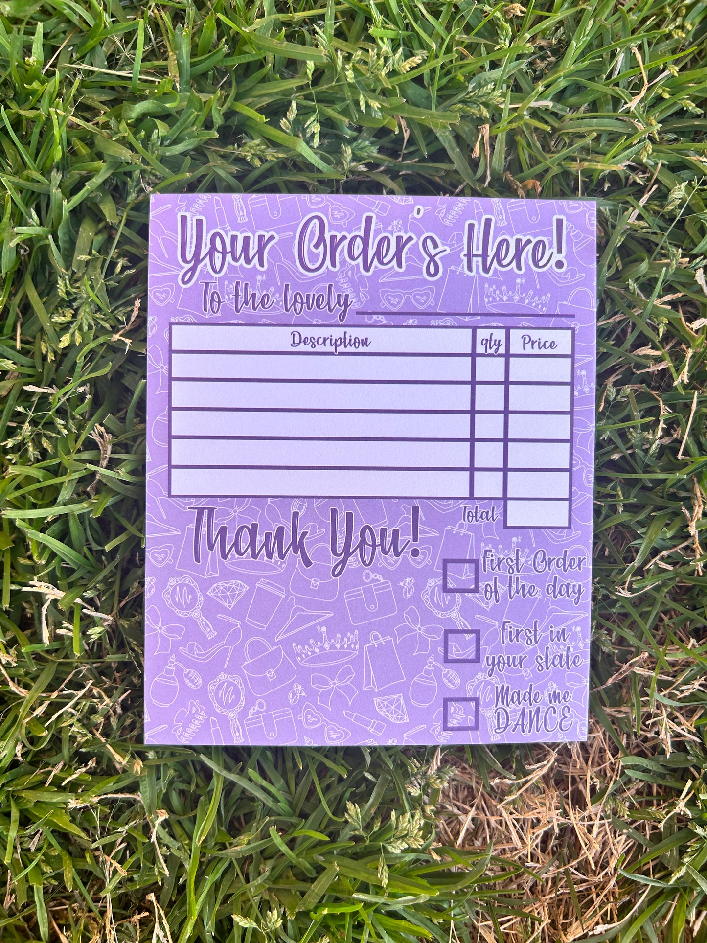 Your Order’s Here! Notepad