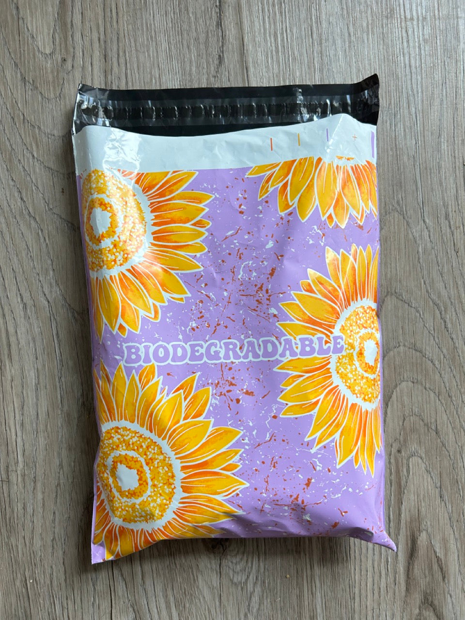 10x13 Sunflower Biodegradable Poly Mailers