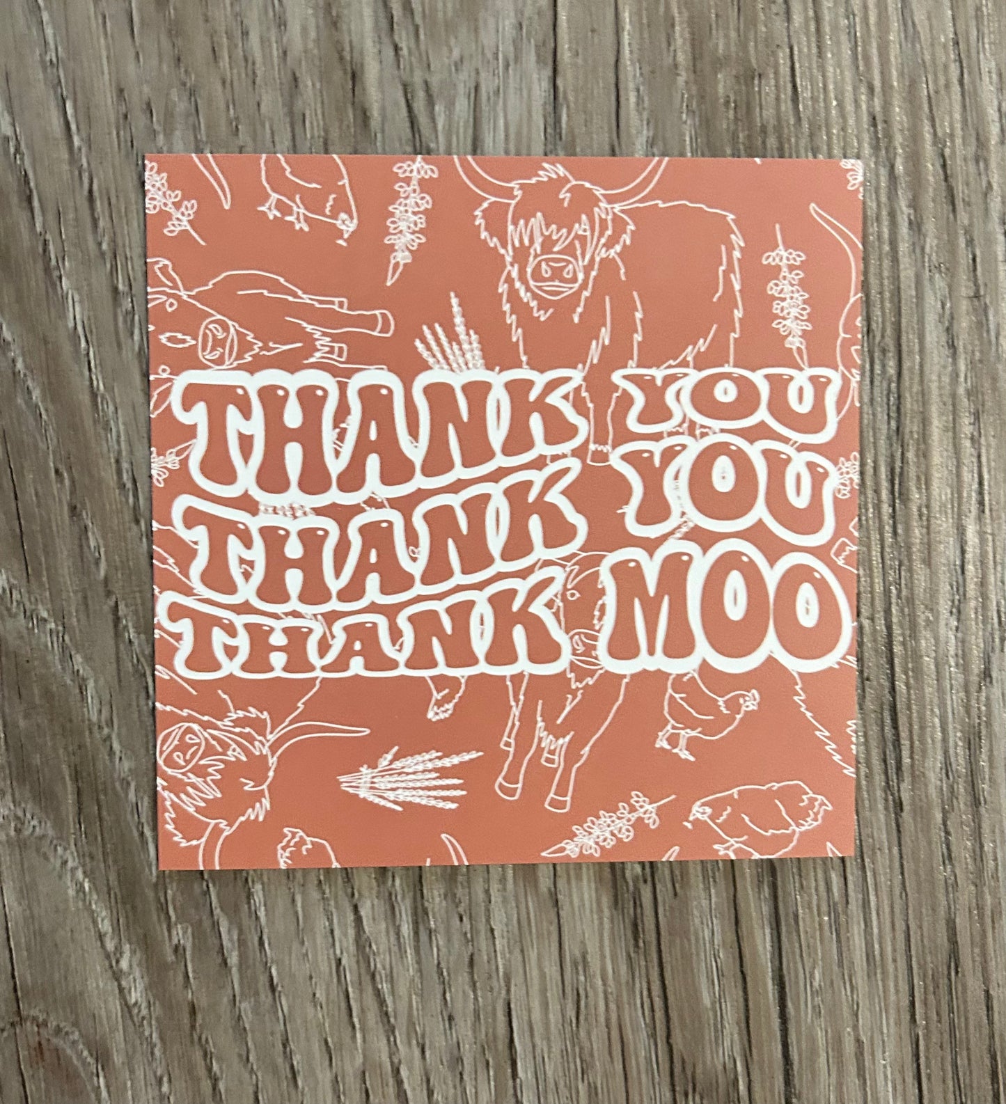 Thank You, Thank MOO Cards