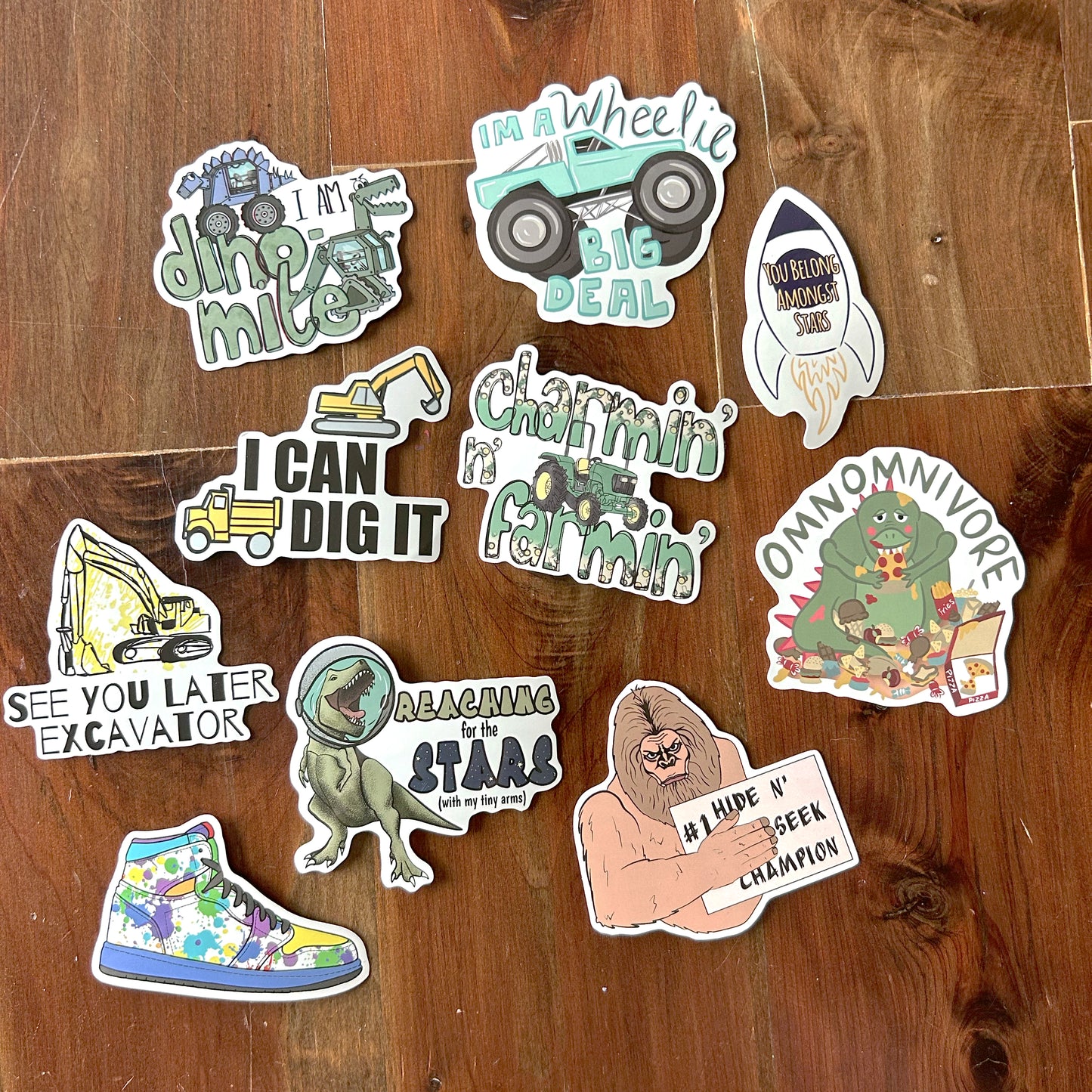 Boys Rule Stickers