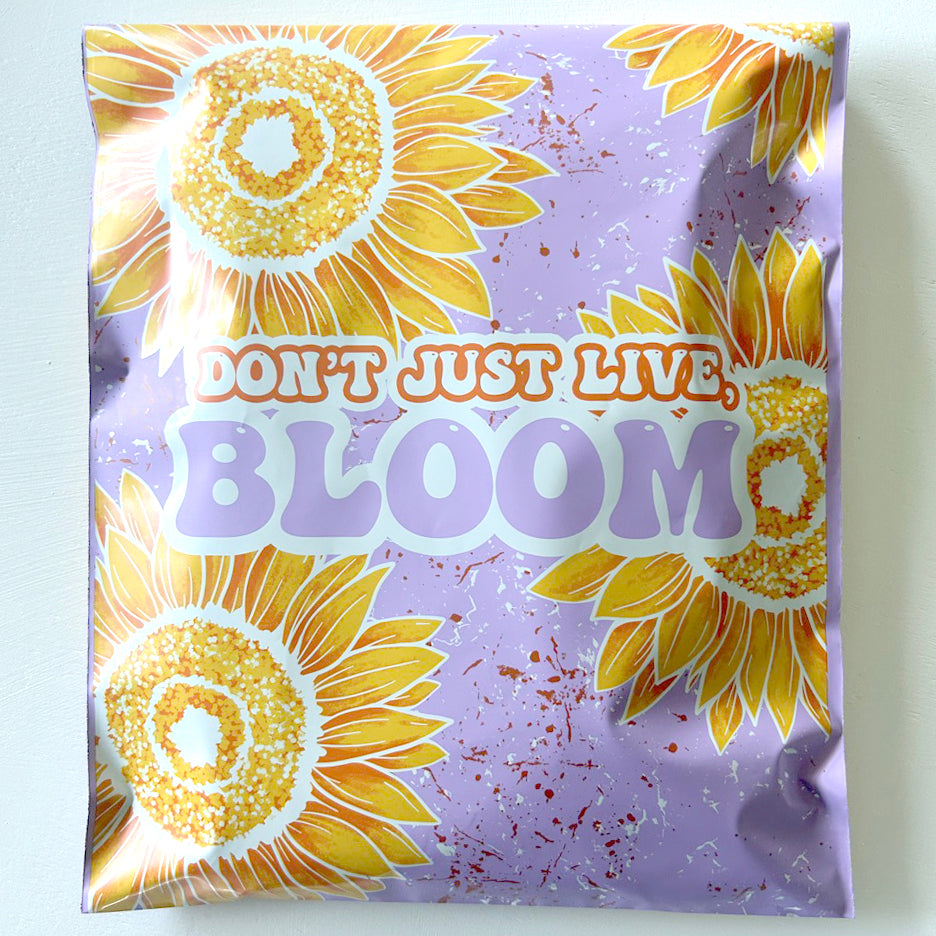 10x13 Sunflower Biodegradable Poly Mailers