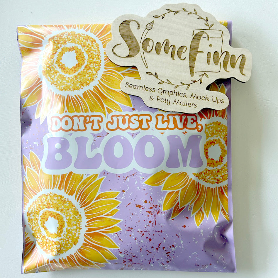 10x13 Sunflower Biodegradable Poly Mailers