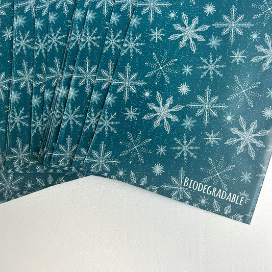 Snowflake 6x9 Poly Mailers