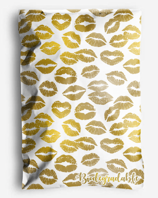 Golden Kisses 6x9 Poly Mailers