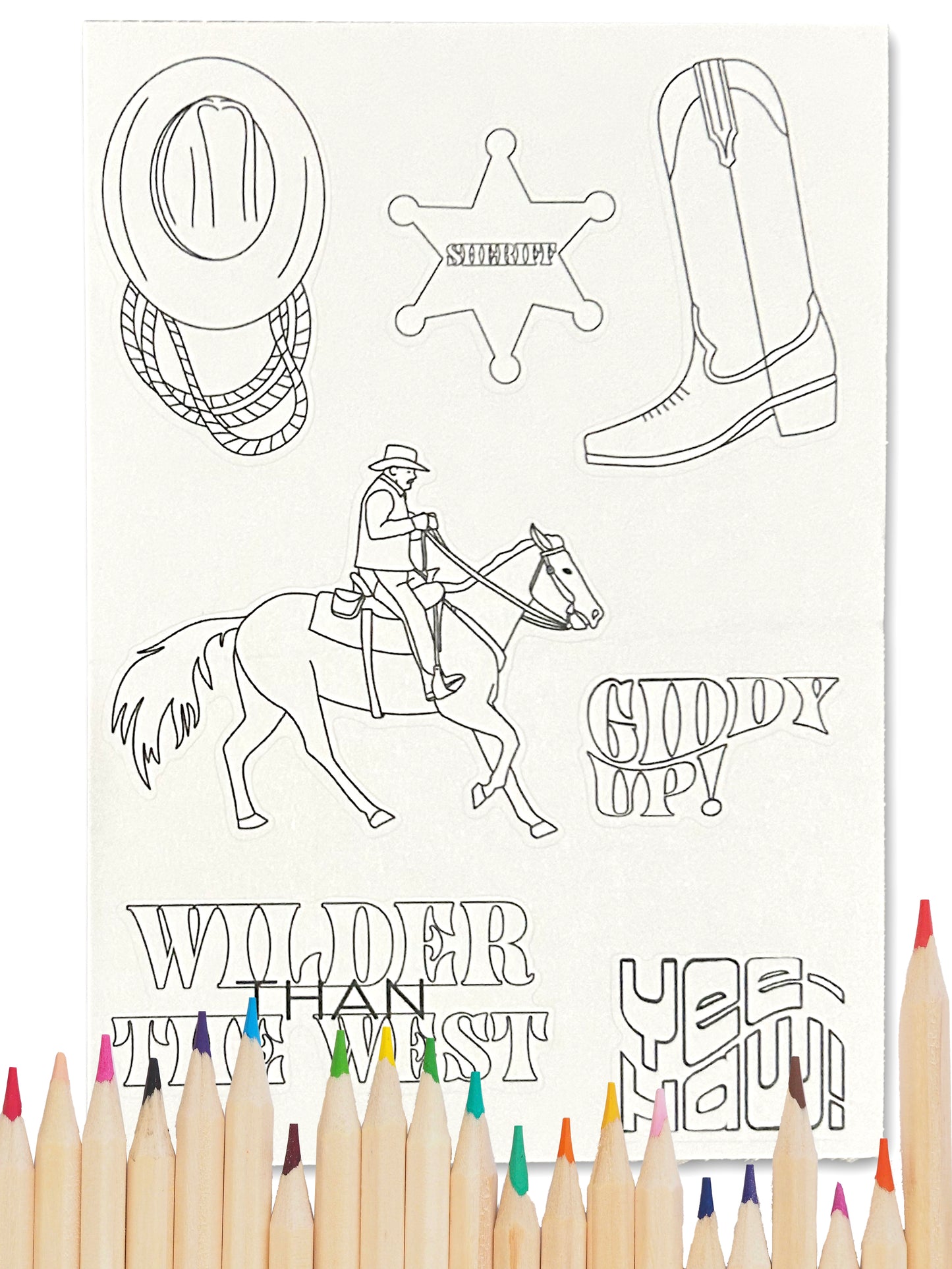 Color Me Sticker Sheets