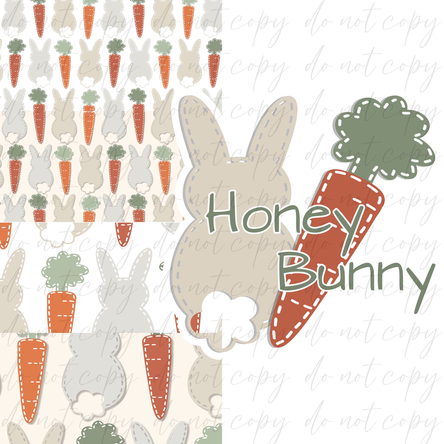 Bunnies Seamless and Graphics