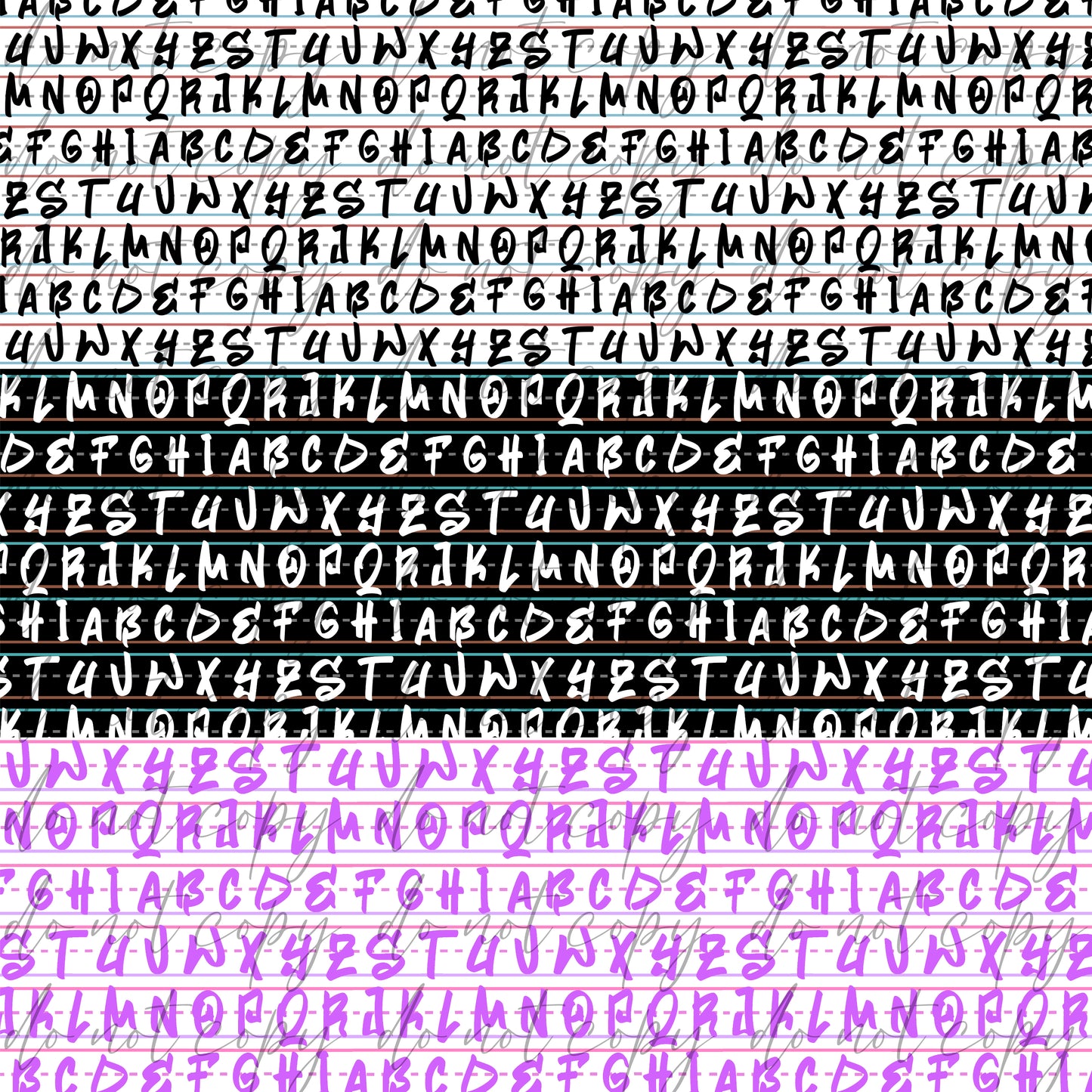 Graffiti ABCs Seamless and Graphics