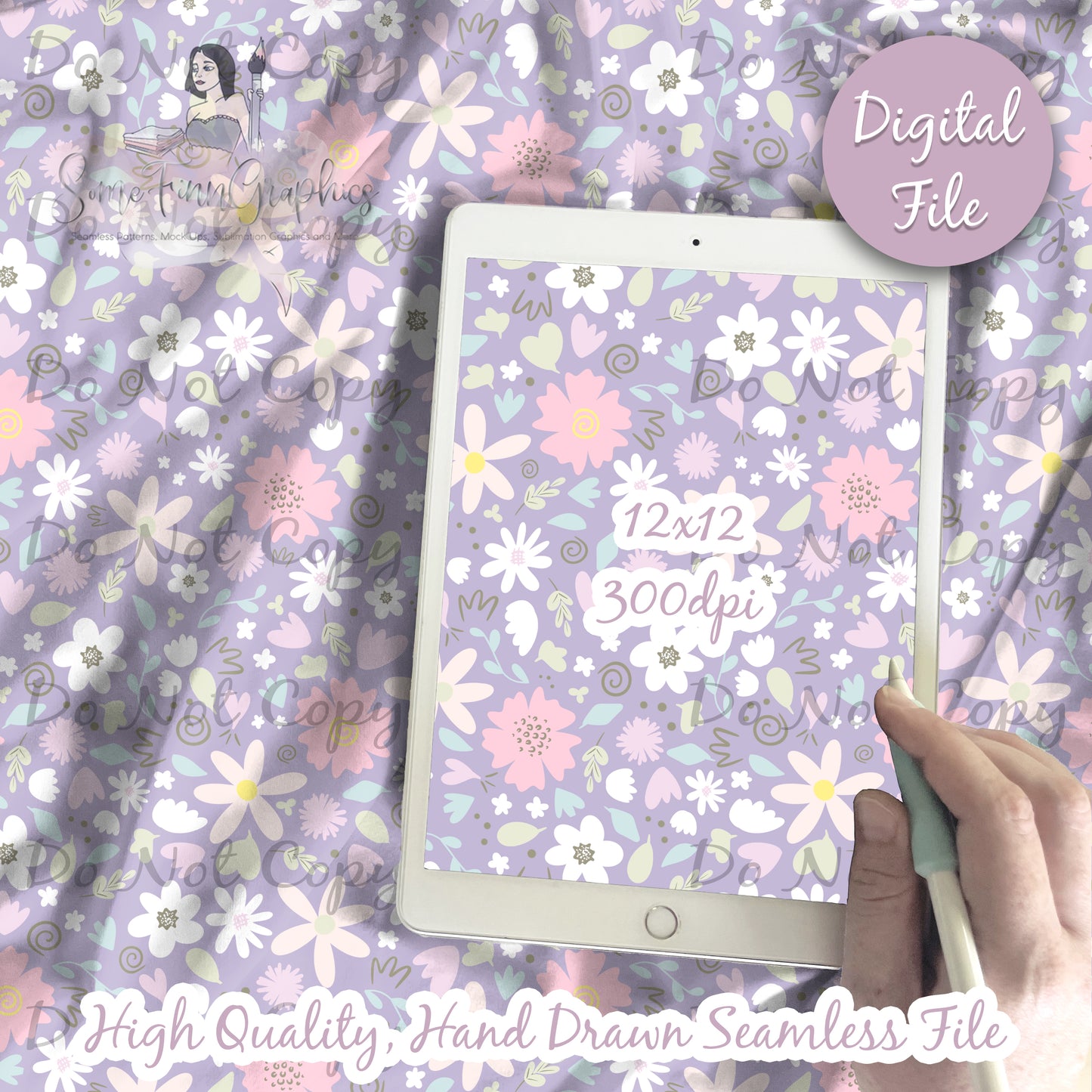 Soft Spring Floral Seamless