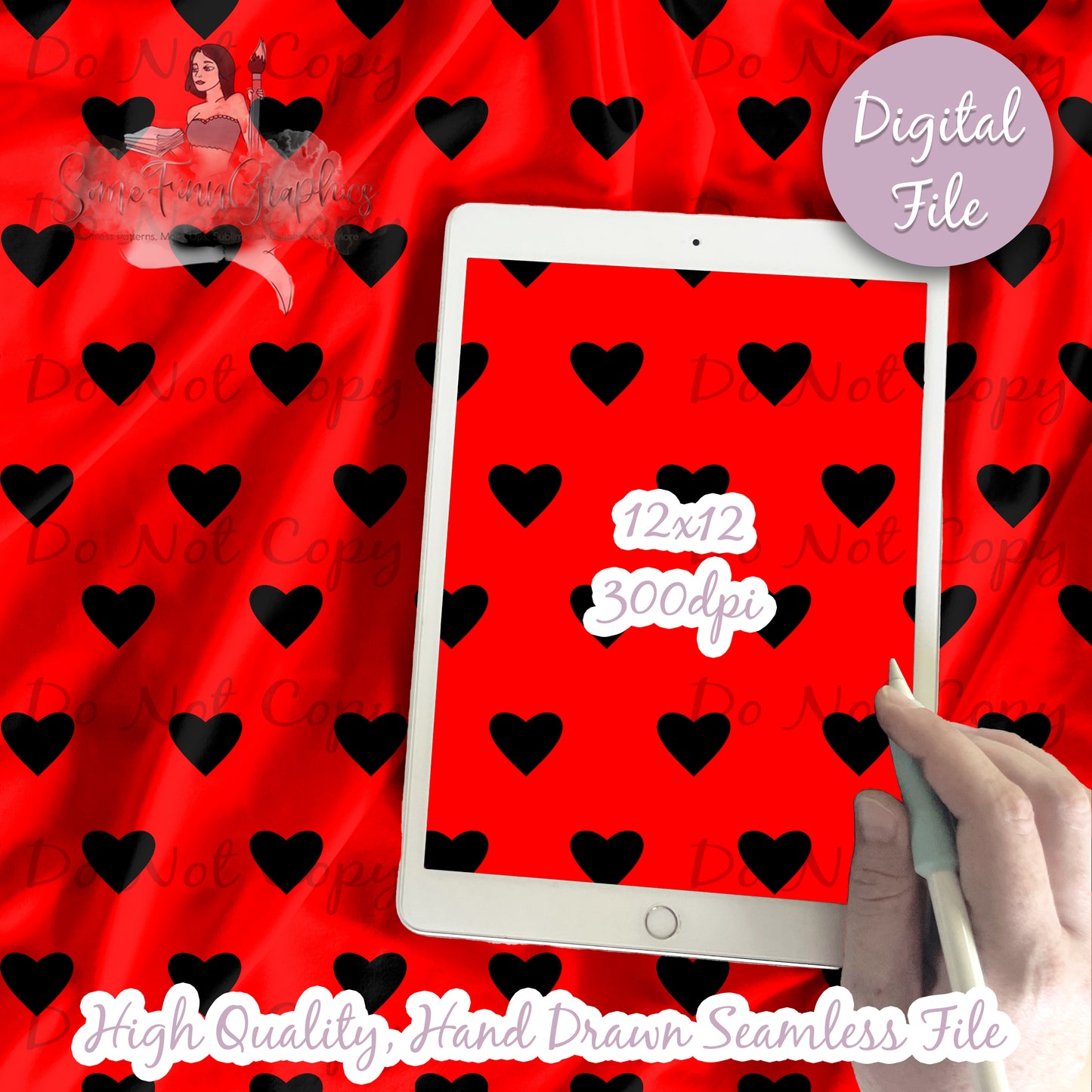 Hearts Seamless and Graphics