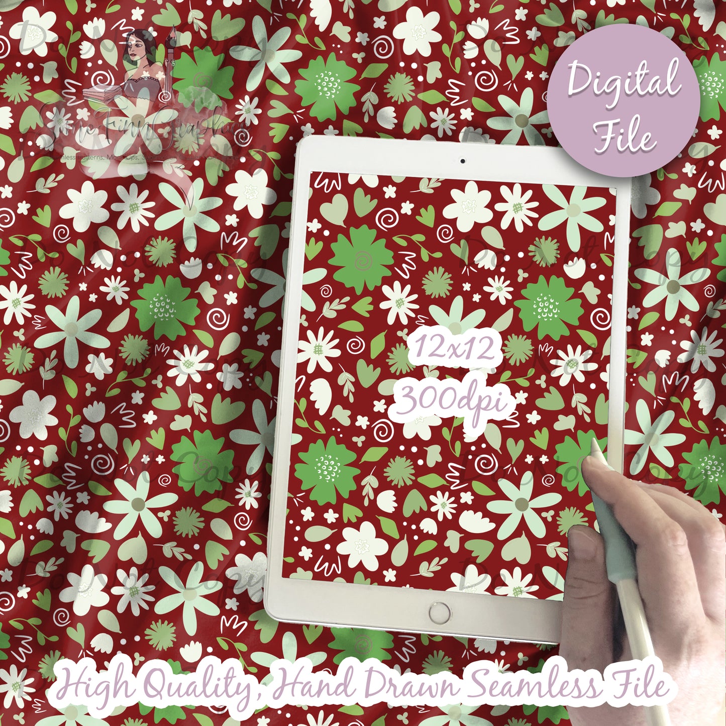 Christmas Floral Seamless