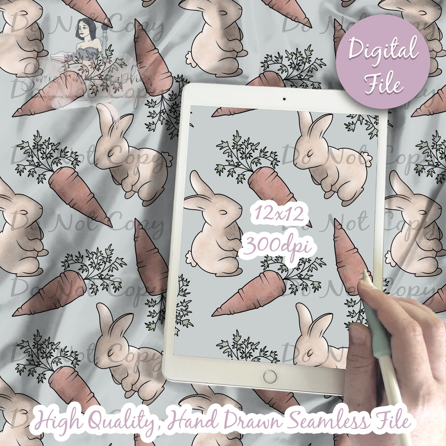 Bunnies Seamless and Graphics