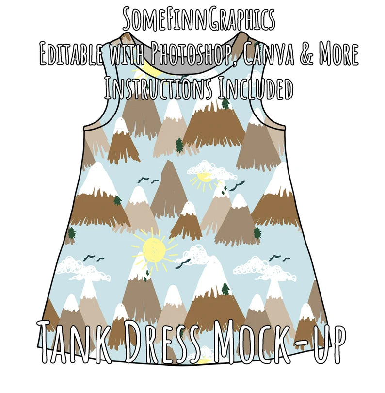 Tank Dress Lined Mock-Up