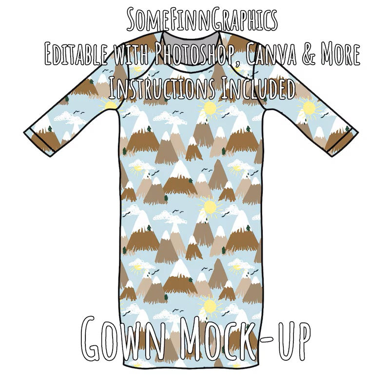 Baby Gown Mock Up