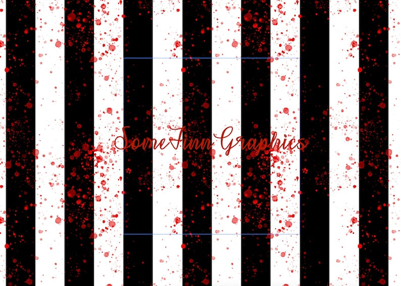 Black and White Bloody Stripes Seamless