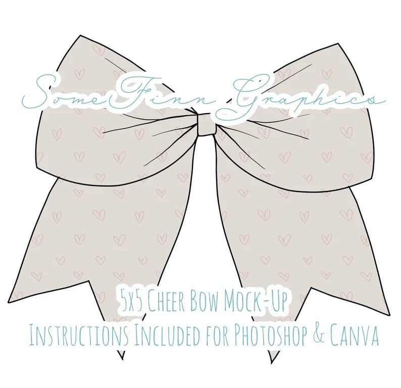 Cheer Bow Mock-Up