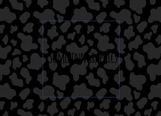 Black Cow Dalmatian Print Seamless