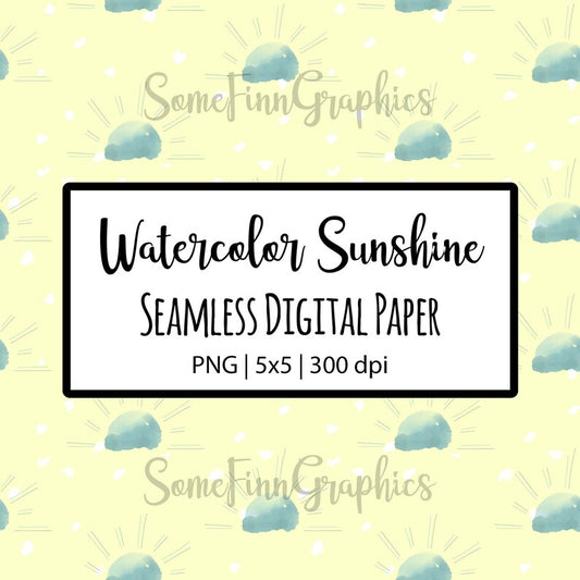 Blue Suns Seamless Pattern Design