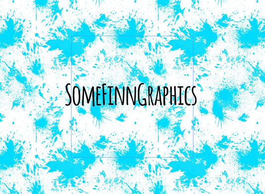 Blue Splatter Seamless