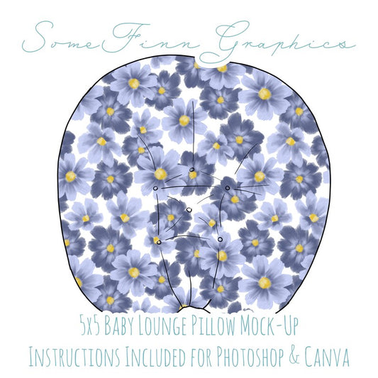 Baby Lounge Pillow Mock-Up
