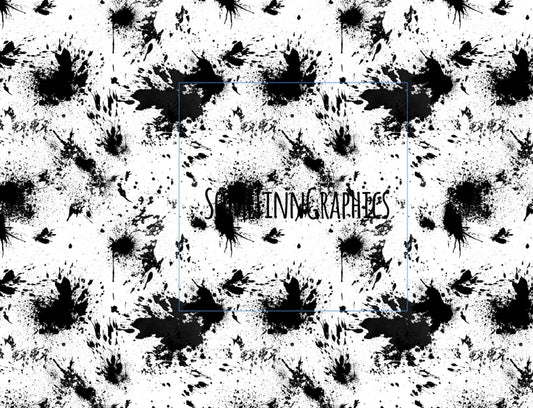 Black Splatter Seamless