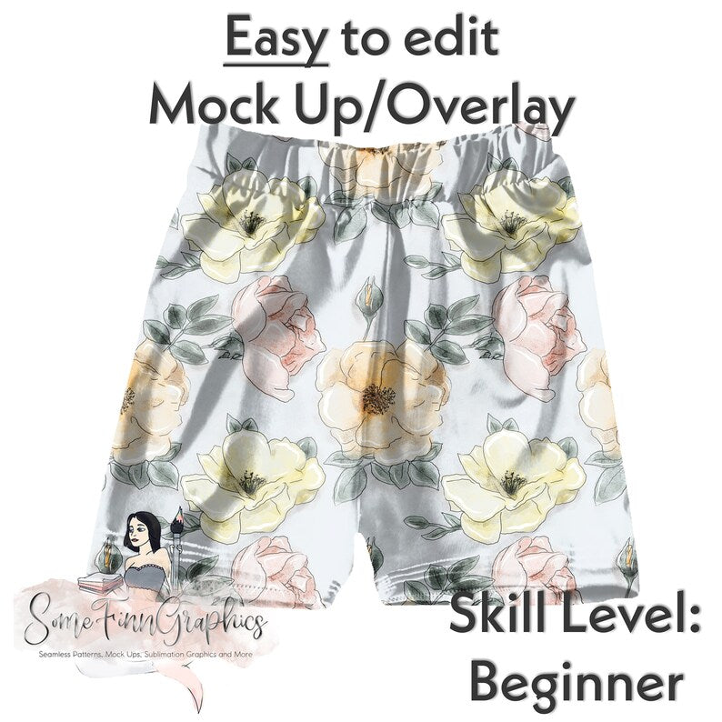 Board Shorts Realistic Mock Up