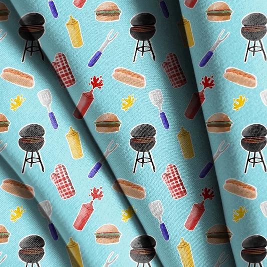 BBQ Watercolor Seamless