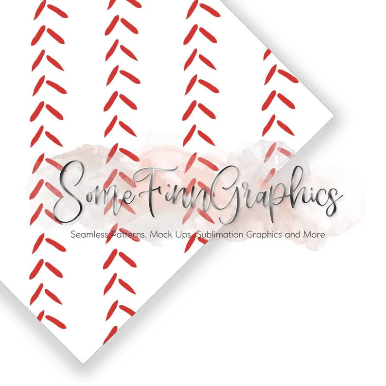Baseball Stripes Digital Paper