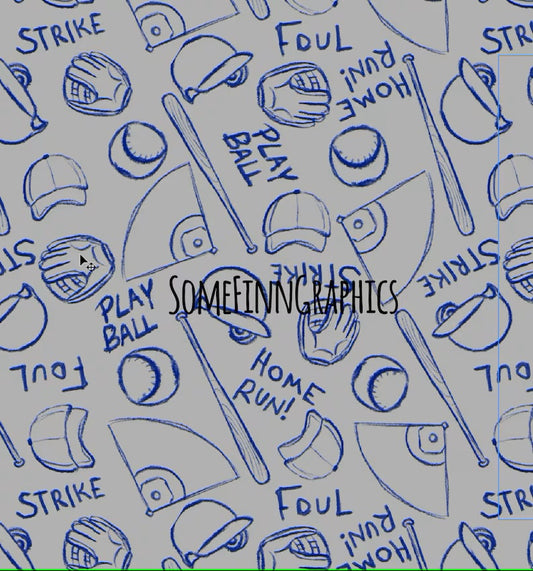 Baseball Digital Paper