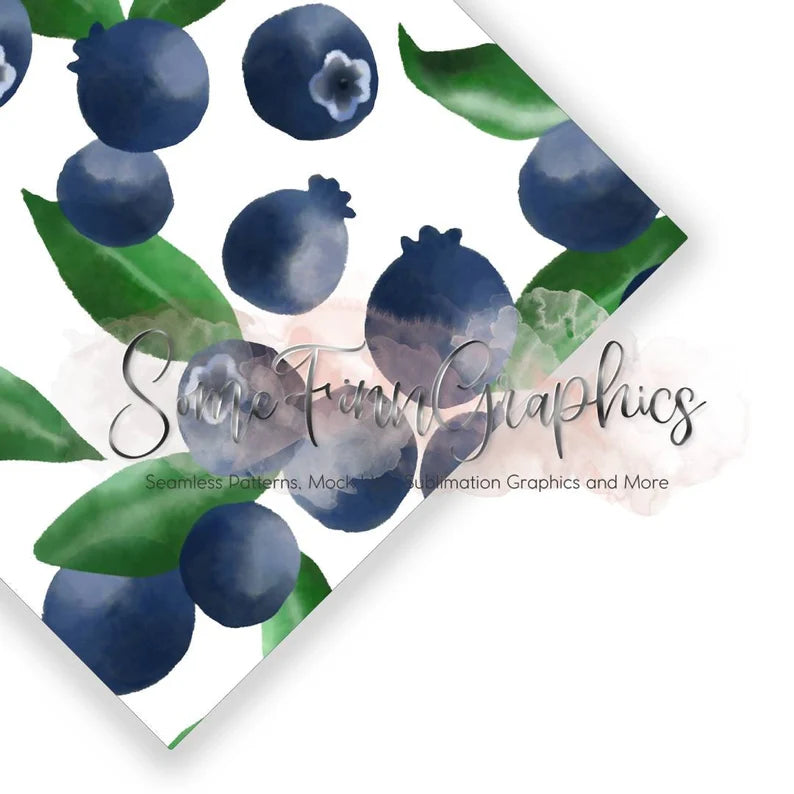 Blueberries Digital Paper
