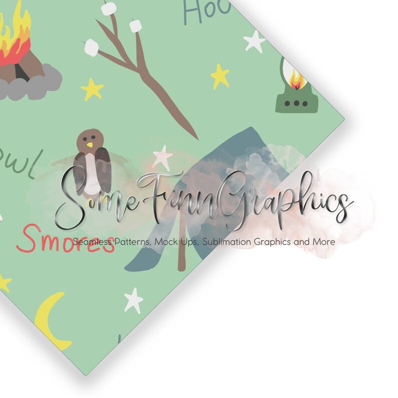 Camping Digital Paper