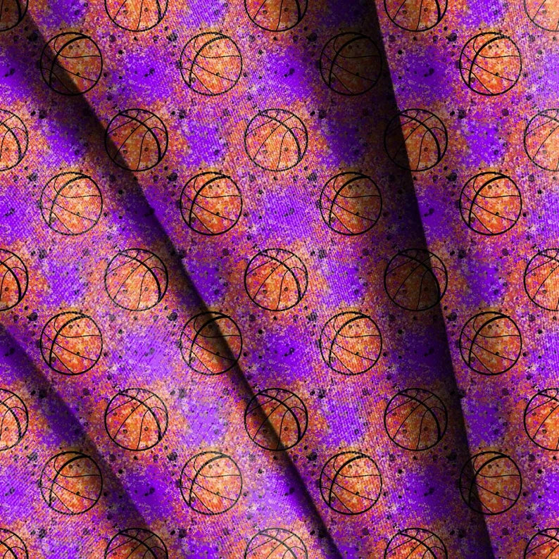 Basketball Neon Splatter Seamless