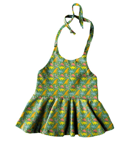 Halter Peplum Realistic Mock-Up