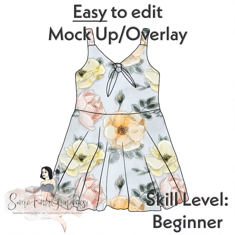 Tank Knot Lined Dress Mock Up