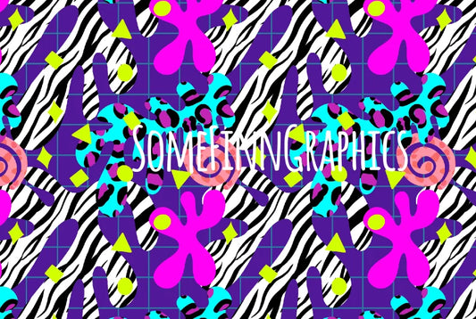 90's Abstract Strokes Seamless Design Pattern