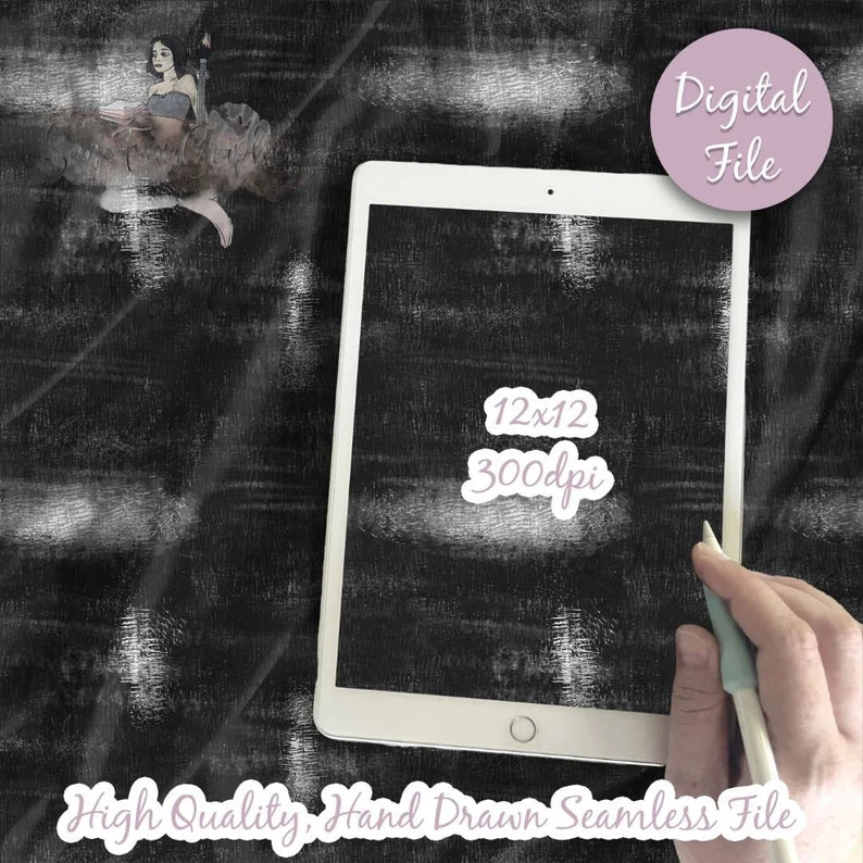 Black Distressed Digital Paper