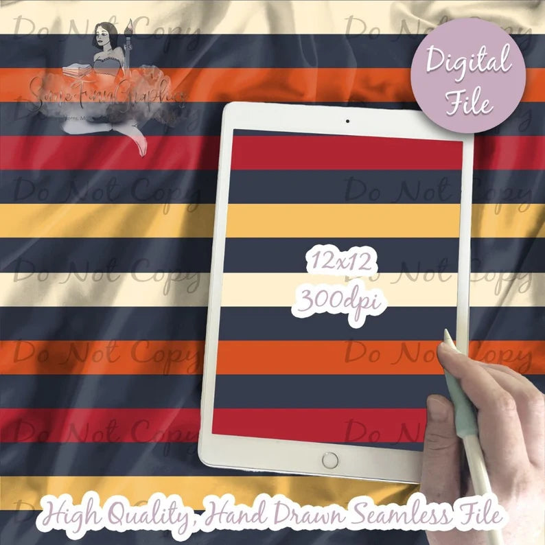 Autumn Stripes Seamless