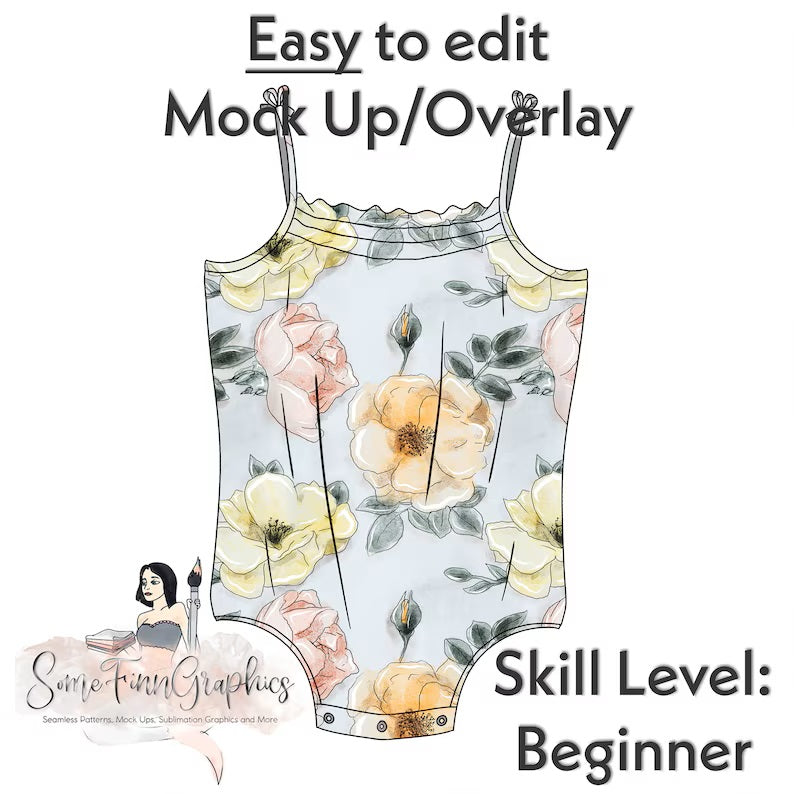 Bubble Romper Lined Mock Up