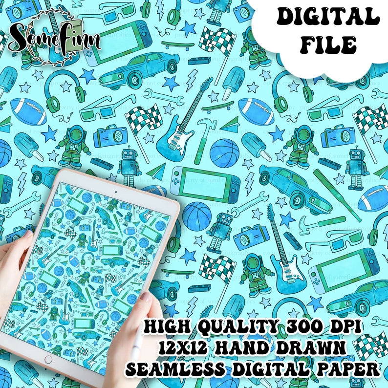 All Things BOY Digital Paper