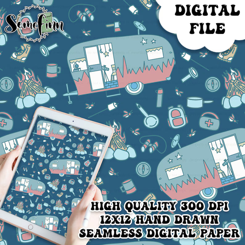 Camper Digital Paper