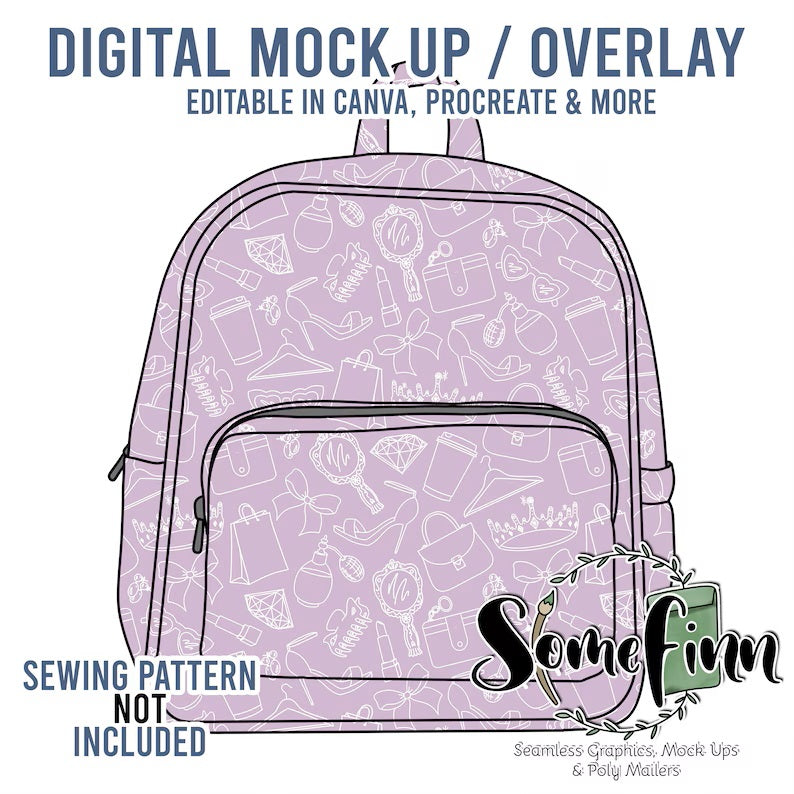 Backpack Handbag Mock Up