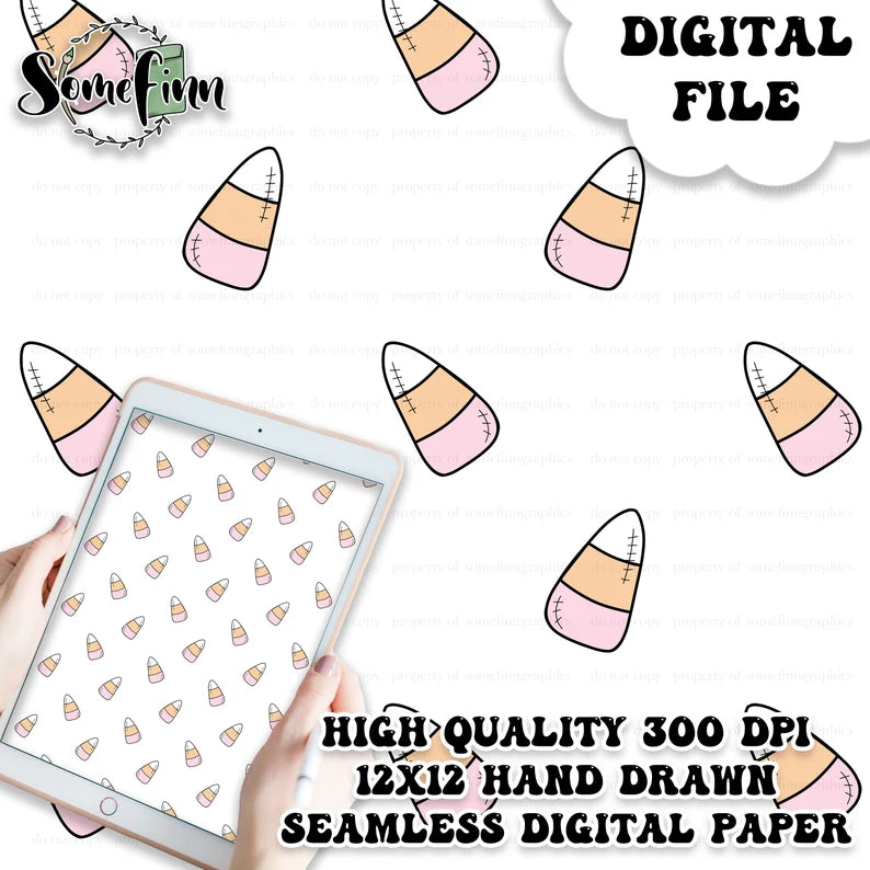 Candy Corn Digital Paper