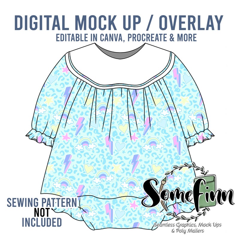 Bibbed Shirt and Bloomies Mock-Up