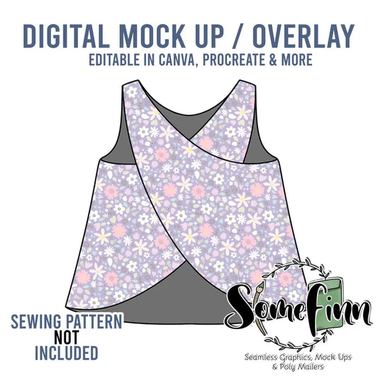 Cross Back Shirt Mock-Up