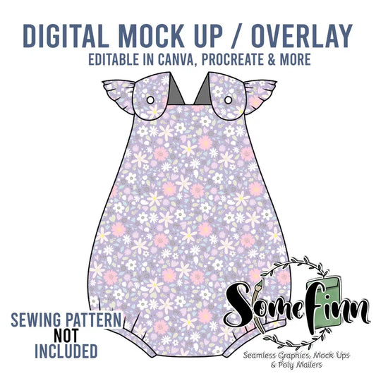 Flutter Overall Romper Mock-Up