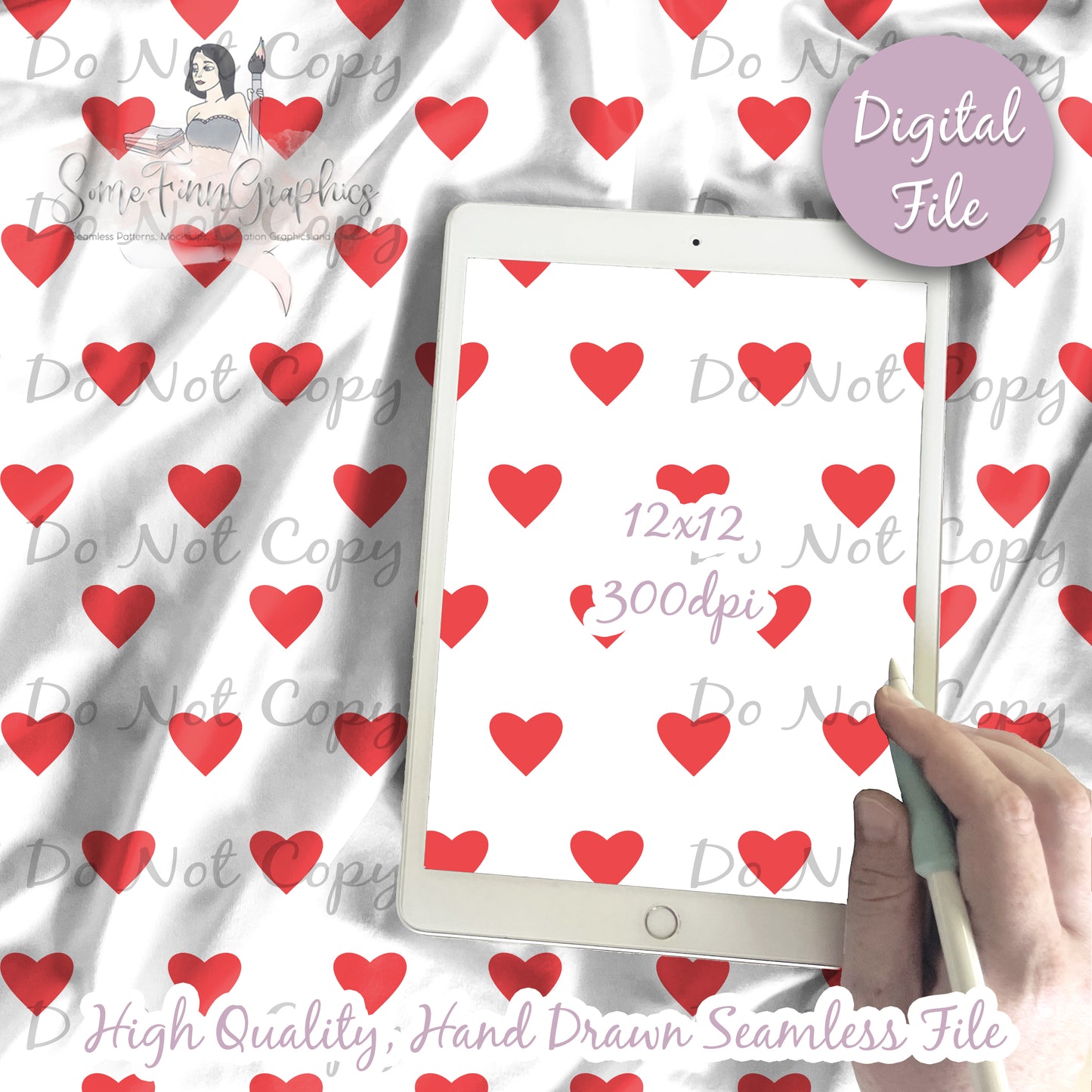 Hearts Seamless and Graphics