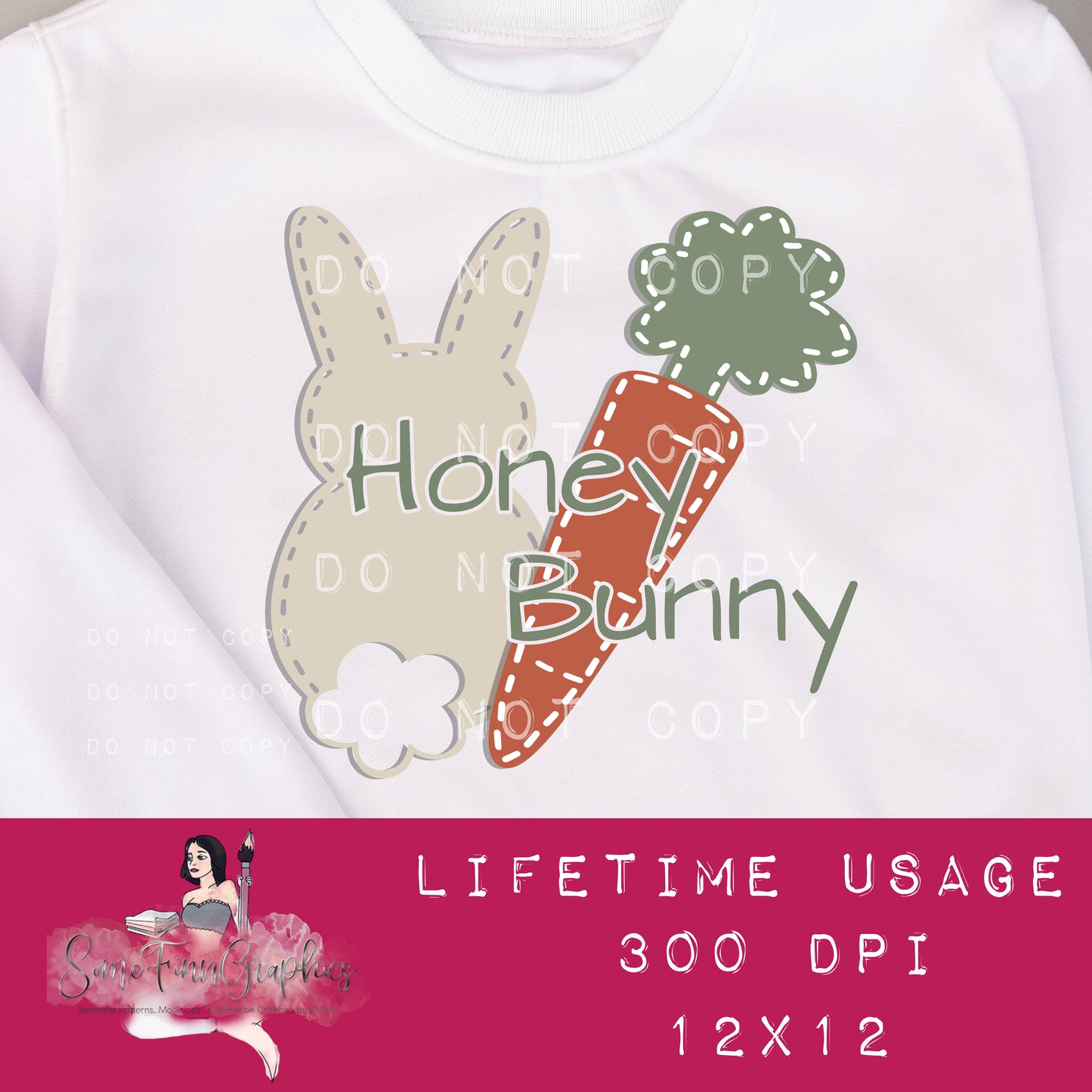 Bunnies Seamless and Graphics